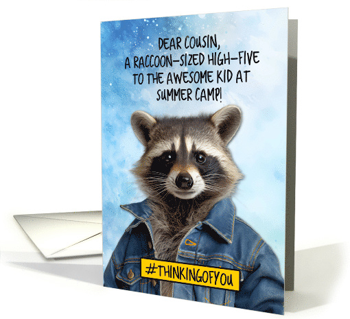 Cousin Summer Camp Raccoon card (1774772)