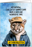 Nephew Summer Camp Cougar card