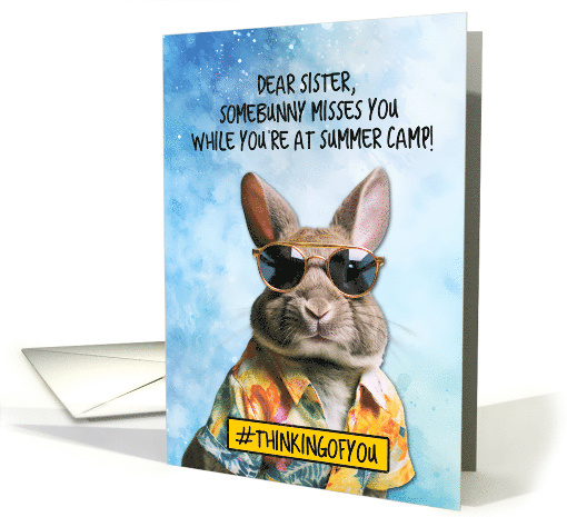 Sister Summer Camp Bunny card (1774832)