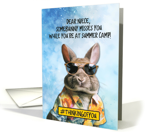 Niece Summer Camp Bunny card (1774838)