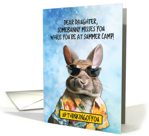 Daughter Summer Camp Bunny card (1774860)