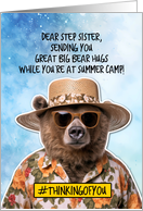 Step Sister Summer Camp Bear Hugs card