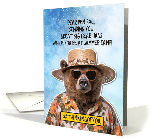 Pen Pal Summer Camp Bear Hugs card (1774902)