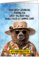 Great Grandson Summer Camp Bear Hugs card