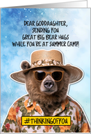 Goddaughter Summer Camp Bear Hugs card