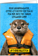 Granddaughter Junior Lifeguard Camp Otter card