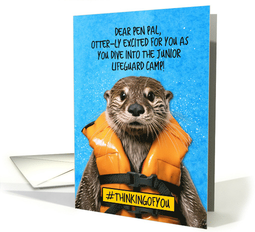 Pen Pal Junior Lifeguard Camp Otter card (1775038)