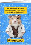 Grandaughter Science Camp Hamster card