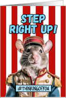 Step Right Up Circus Camp Rat card
