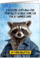 From All of Us Summer Camp Raccoon card