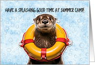 Summer Camp Otter card