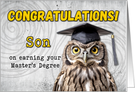 Son Master's Degree...