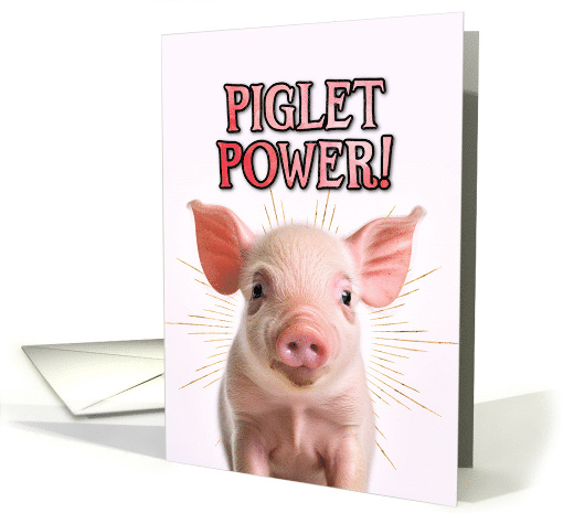 Congratulations New Pet Pig card (1775570)