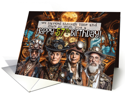 57 Years Old Steampunk Birthday card (1776342)