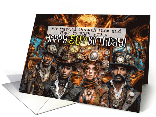 50 Years Old Steampunk Birthday card (1776354)