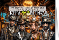 44 Years Old Steampunk Birthday card