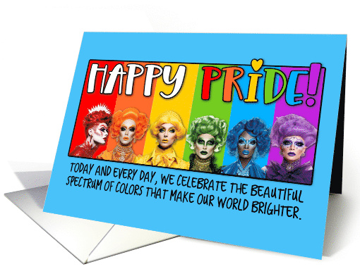 Drag Queens Happy Pride Rainbow card (1776682)