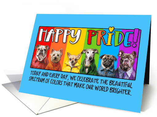 Happy Pride Rainbow Dogs card (1776684)