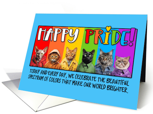 Happy Pride Rainbow Cats card (1776688)