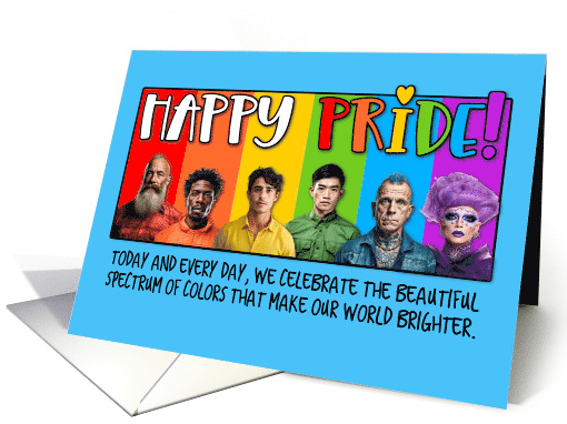 Gay Men Happy Pride Rainbow card (1776690)