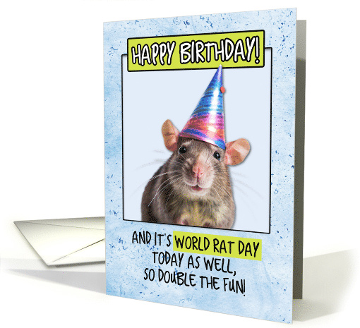Happy Birthday on World Rat Day card (1778476)