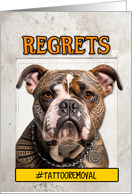 Congrats Tattoo Removal Bulldog card