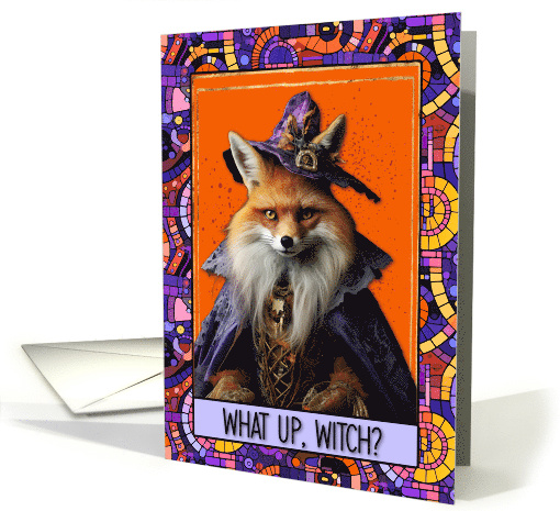 Halloween Foxy Witch card (1779104)