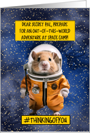 Secret Pal Space Camp Hamster card