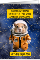 Nephew Space Camp Hamster card