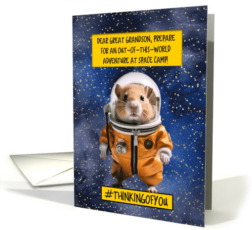 Great Grandson Space Camp Hamster card (1779494)
