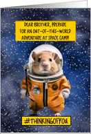 Brother Space Camp Hamster card