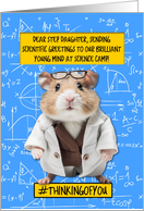 Step Daughter Science Camp Hamster card