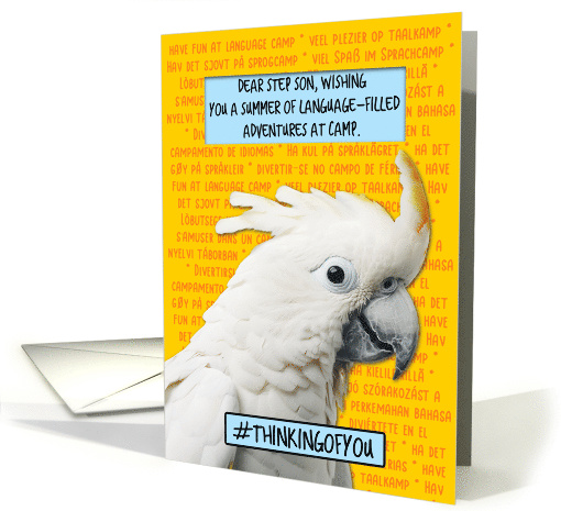 Step Son Language Camp Cockatoo card (1779614)