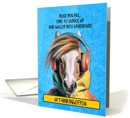 Pen Pal Equestrian Camp Headphones Pony card (1779684)