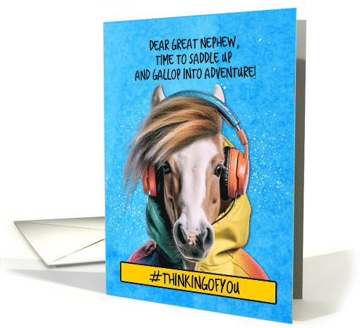 Great Nephew Equestrian Camp Headphones Pony card (1779694)
