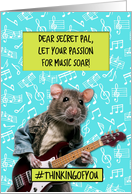 Secret Pal Music Camp Rat card