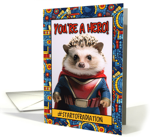 Start of Radiation Encouragement Superhero Hedgehog card (1780156)