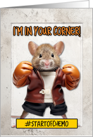 Start of Chemo Encouragement Boxer Mouse card