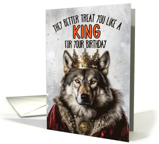 Birthday Wolf King card (1780286)