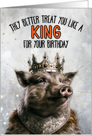 Birthday Wild Boar King card