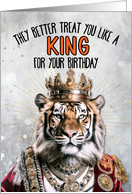 Birthday Tiger King card