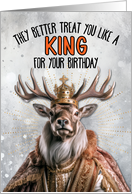 Birthday Stag King card