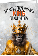 Birthday Spider Monkey King card