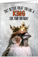 Birthday Sparrow King card