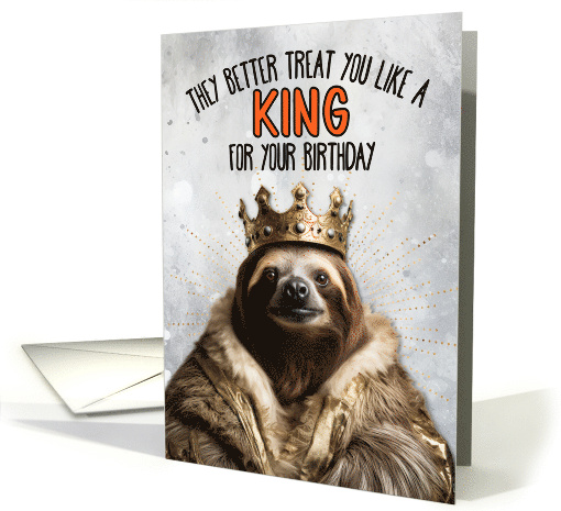 Birthday Sloth King card (1780330)