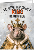Birthday Rat King card