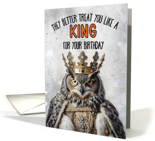 Birthday Owl King card (1780436)