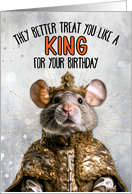 Birthday Mouse King card