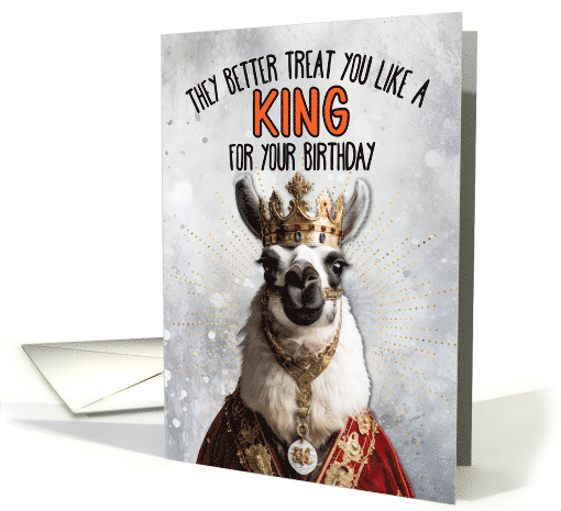 Birthday Llama King card (1780486)