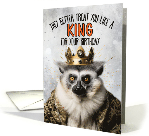 Birthday Lemur King card (1780488)